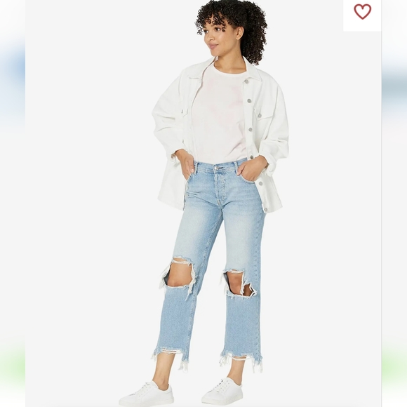 Maggie Mid-Rise Straight-Leg Jeans New with Tags - Picture 5 of 10